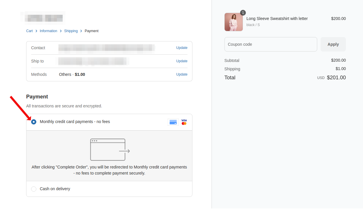 checkout ui