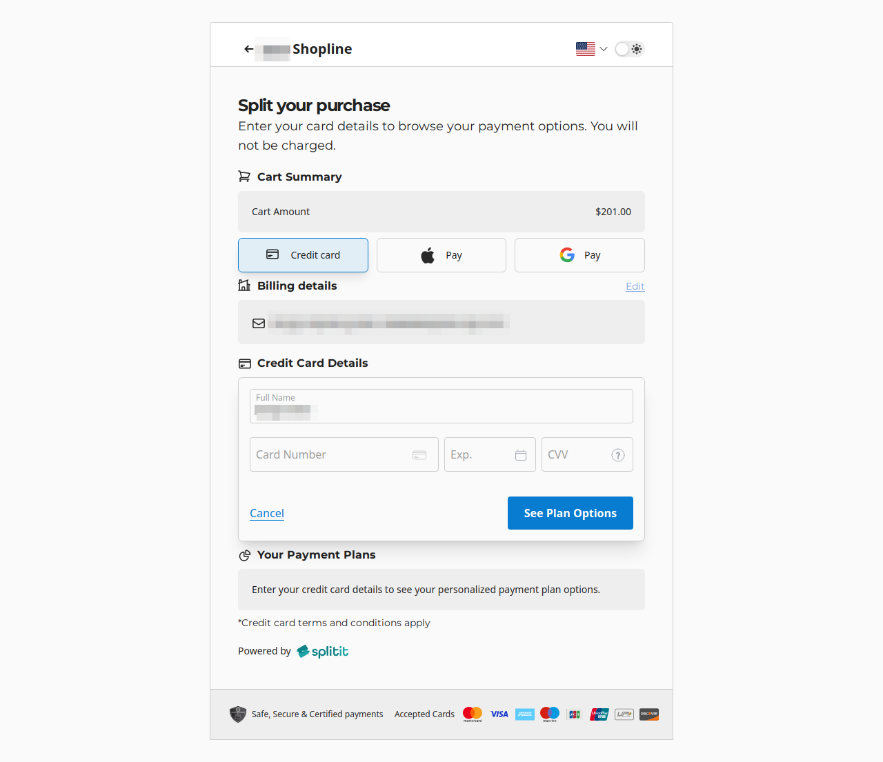 hosted page