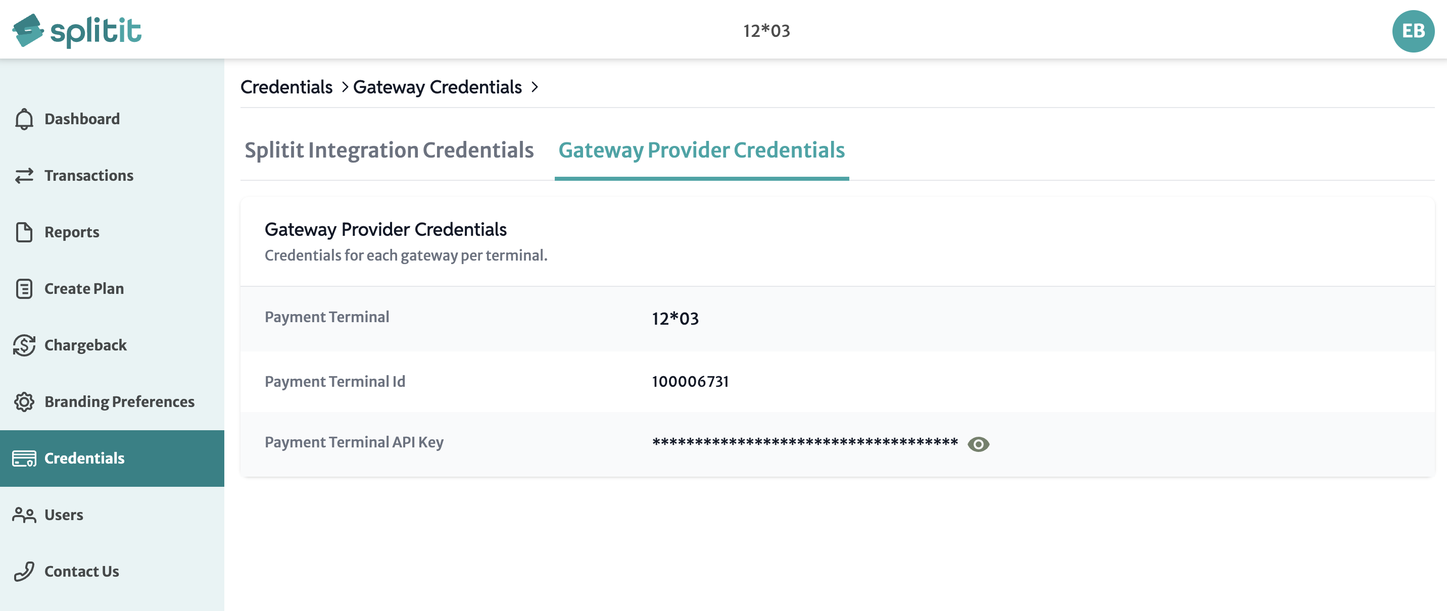 gateway provider credentials