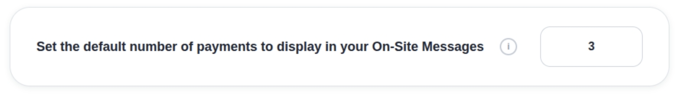 on site messaging default