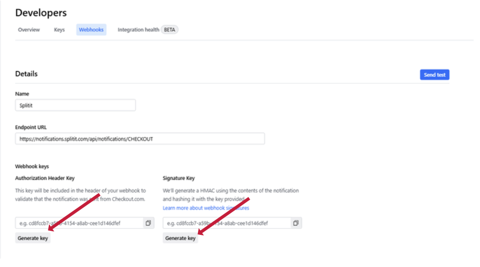 auth and signature keys