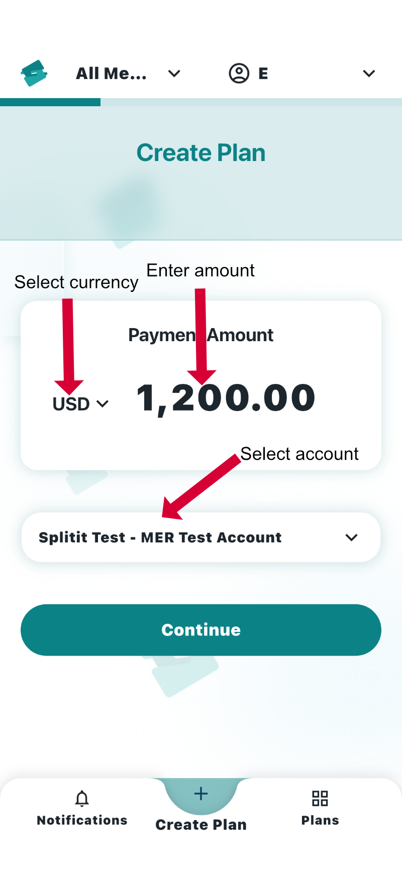 create a plan mobile