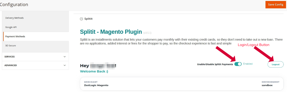 enable splitit payment