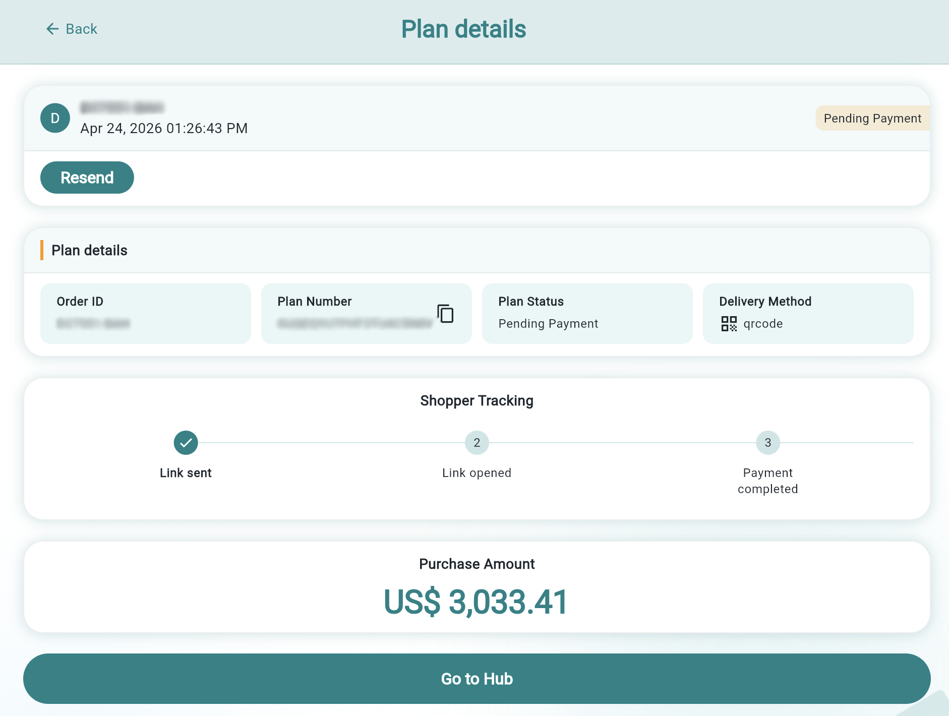 plan details pending