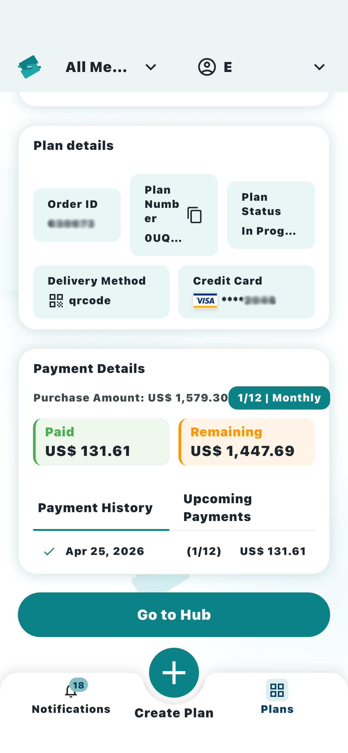plan details processed