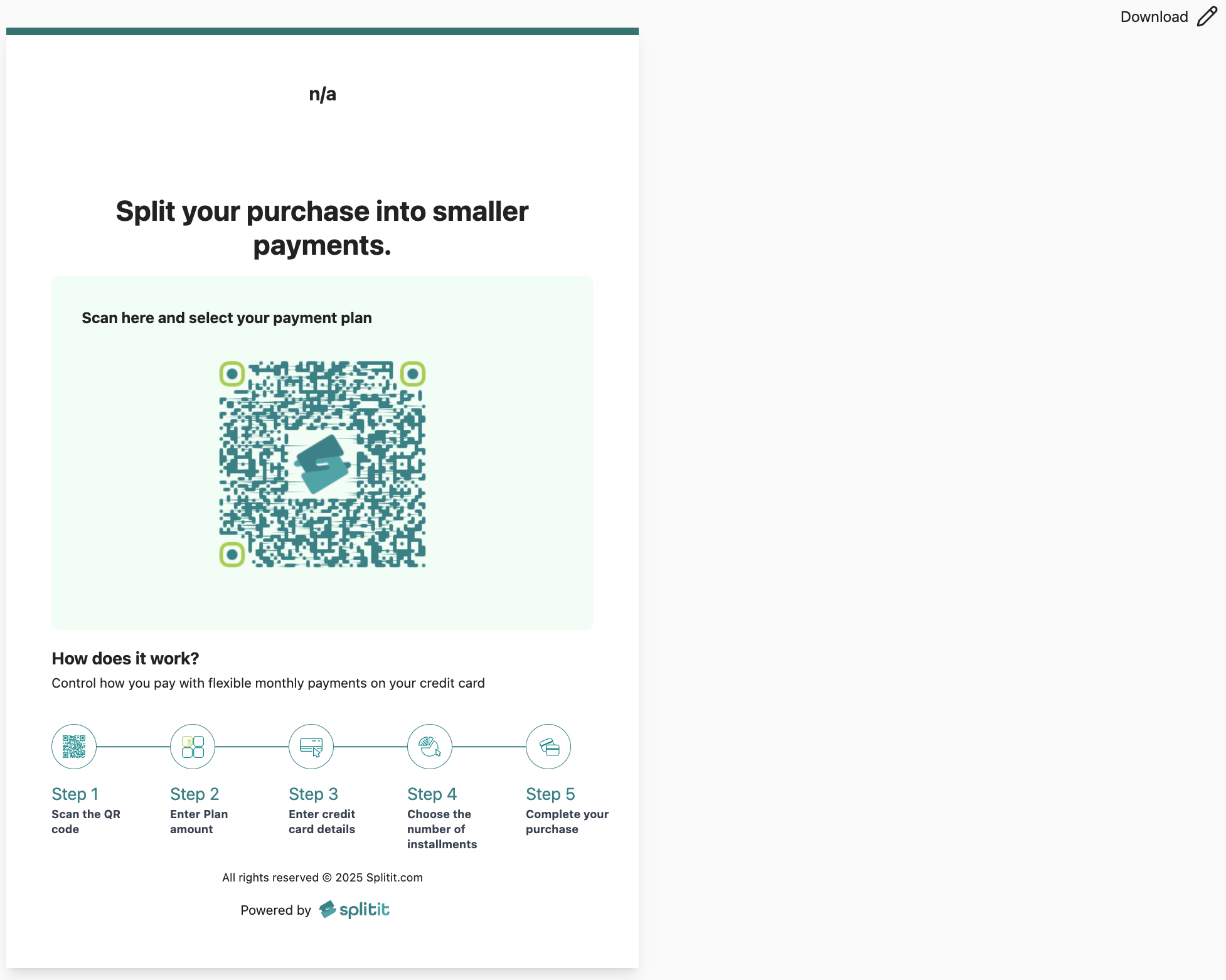 provided QR page