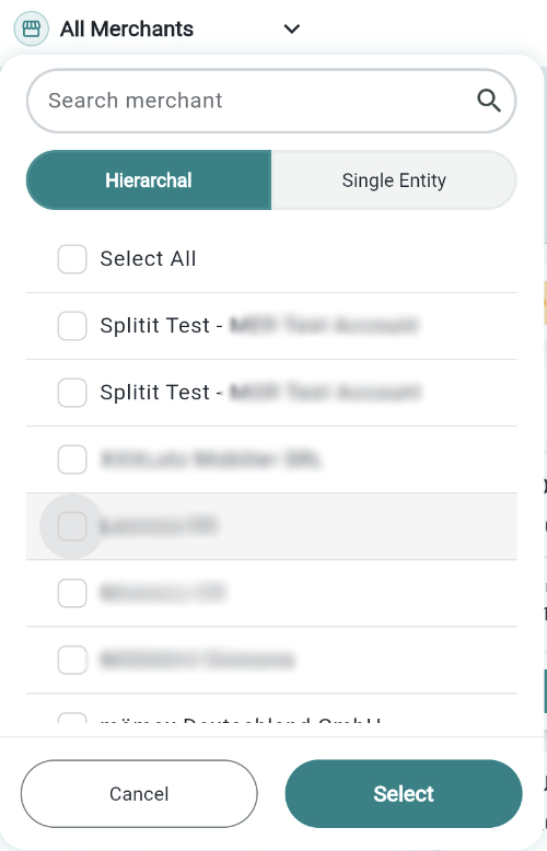 select merchants