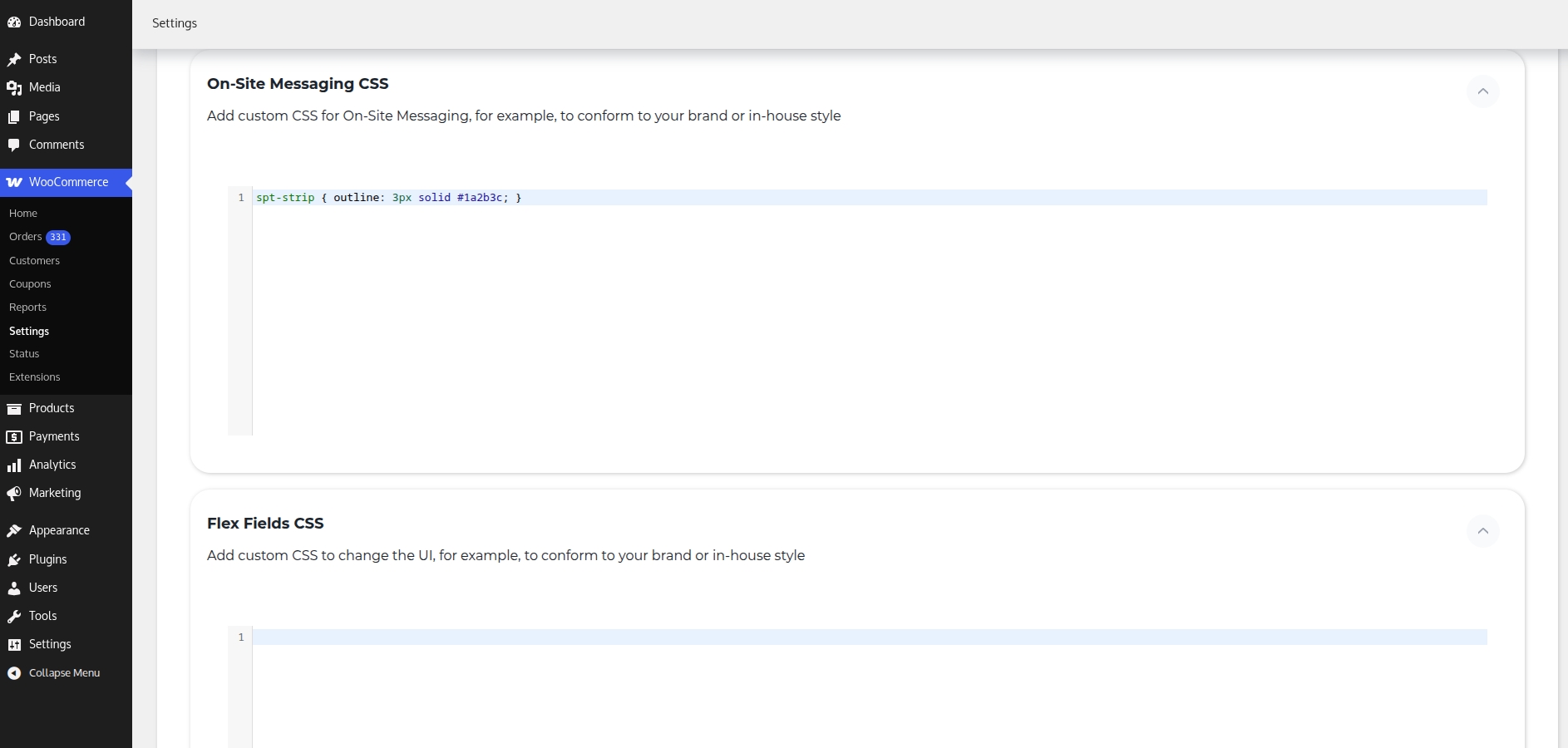 add custom css